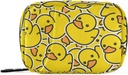 Pill Box Yellow Duckקריקטורה 7 Day Pill Case Travel Pill Productionser Bag with Zipper Portable Weekly ויטמין Medicine Supplementer Pouch Bag