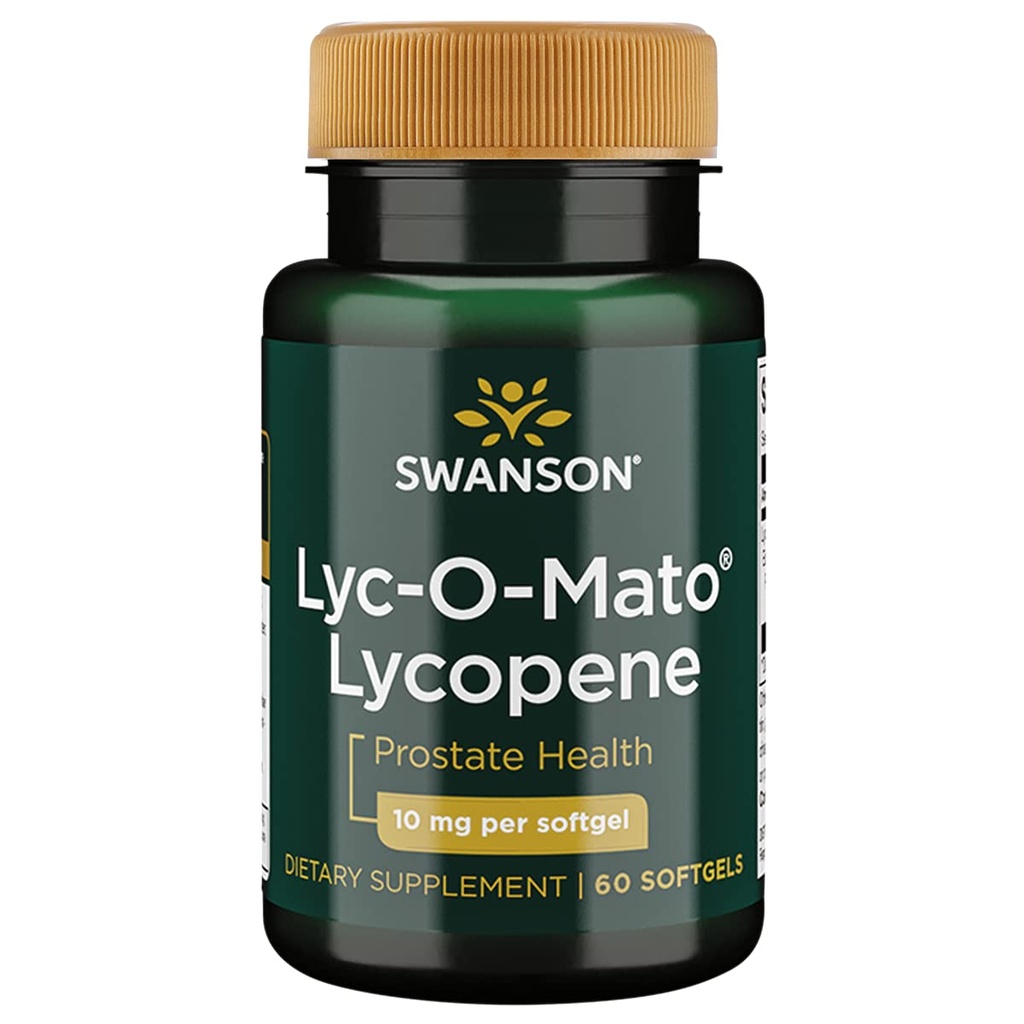 Swanson Lyc-O-Mato Lycopene 10 מיליגרם 60 Sgels