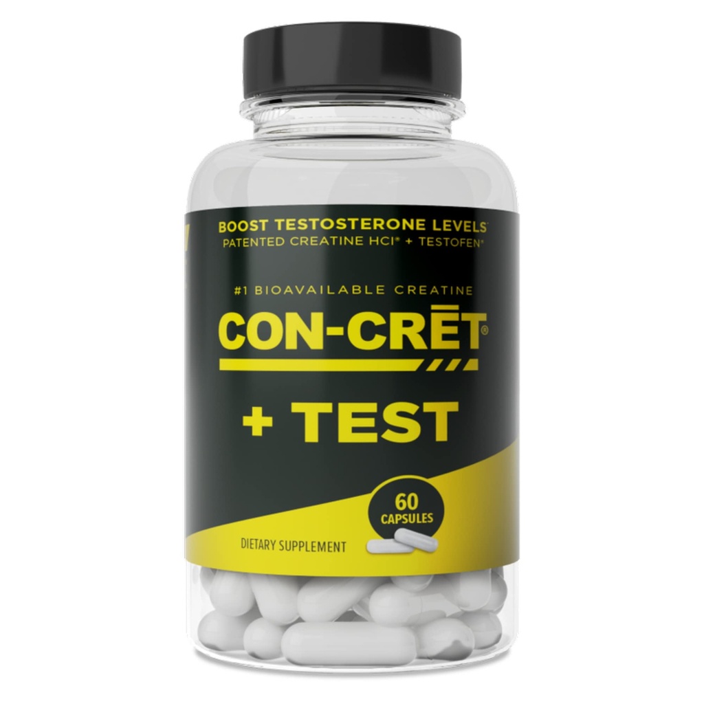 המונחים-CRET+ Test, CON-CRET® פטנט קריטין HCl עכשיו עם Testofen®, Boost טסטוסטרון רמות, 60 קפסולות