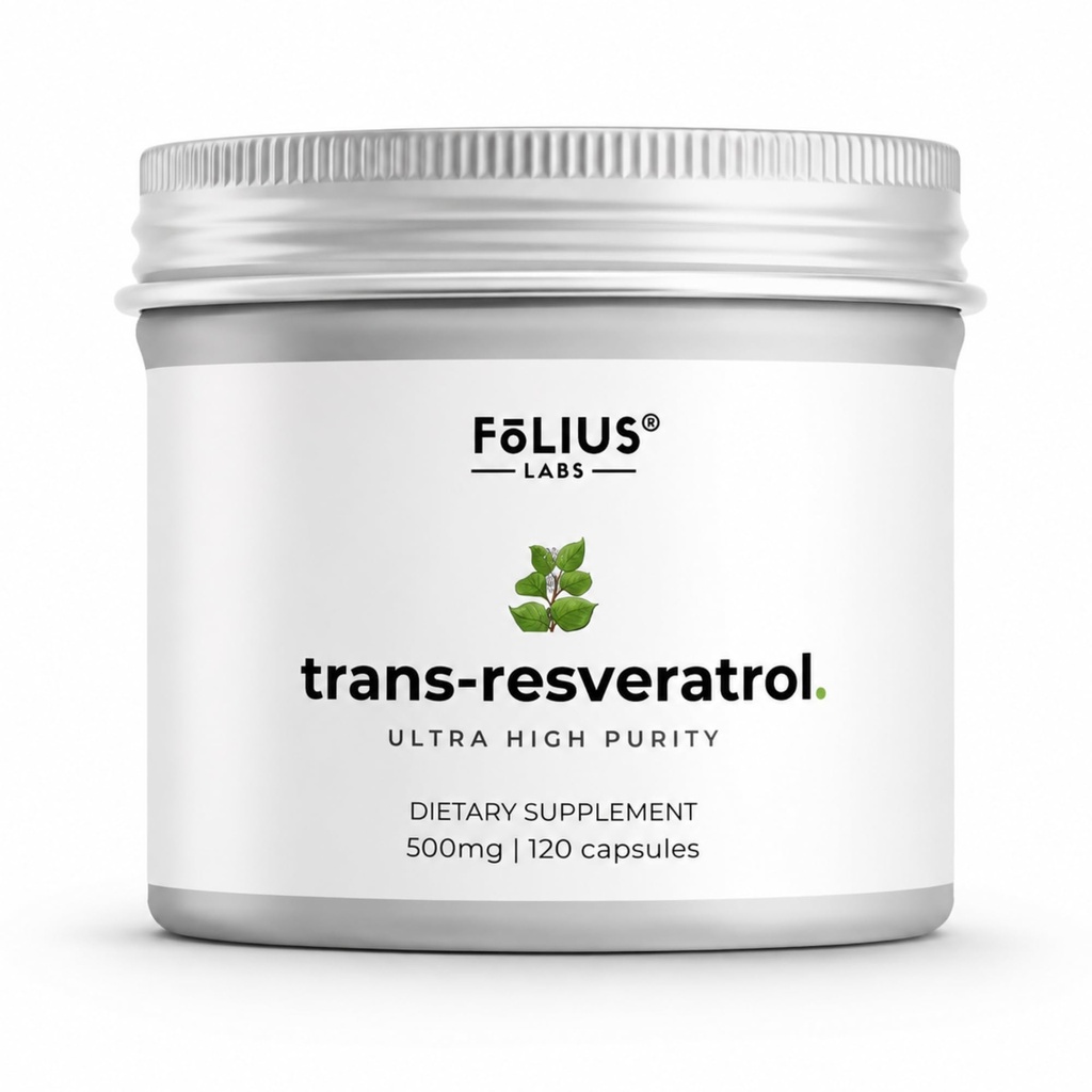 Ultra High Purity Resveratrol קפסולות - 99% Trans-Resveratrol - יפני קנוטישוד - תמיכה בתחמושת, תמיכה בהזדקנות בריאה - 120 תוספי Caps Reservatrol