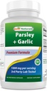 Best Naturals Parsley ו Garlic 1000 מ"ג לשרת 250 קפסולות צמחוניות. גלוטן חופשי ולא-GMO