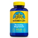 Natures Life Renewing Magnesium 500 מ"ג - פלוס ויטמין B-6 - שרירים ועצבנים תמיכה - מעבדה מאומתת (180 משרתים, 180 VegCaps)