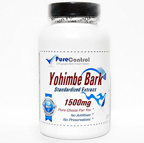 Yohimbe Bark Standard Extractized Extract 1500mg / 200 קפסולות / Pure / על ידי תוספי PureControl