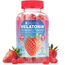 Melatonin Gummies - 10 מ"ג Strawberry Flavored מזון תוספת כדי לעזור לישון - 150 חניכיים טבעוניות
