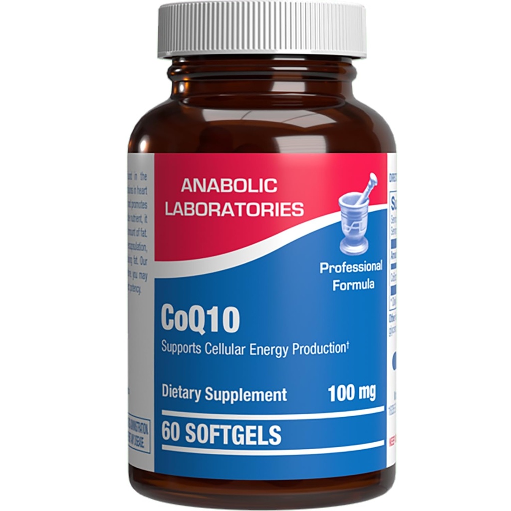 High Absorption CoQ10 100 מ"ג Softgels - פורמולה קלינית Coenzyme Q10 100 מ"ג עבור Skin Heart Energy Antioxidant ו- Brain Support - Easy to Swallow - Made in the USA in cGMP מתקנים - 60 משרתות