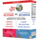 MaryRuth Organics Liquid Morning Multivitamin & Liquid Nighttime Multimineral Bundle, ויטמין C, ויטמין D, B Complex, Magnesium, אנרגיה, יופי, תמיכה בשינה, לא מלטונין, 32 Fl Oz כל אחד, כל אחד, ויטמין D, B Complex, B Complex, Magnesium, אנרגיה, יופי, תמיכה בשינה, לא מלטונין, 32 Fl Oz כל אחד.