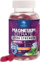 Magnesium Citrate תוספת חניכיים - High Absorption Magnesium Gummy for Adults & Kids, Magnesio Citrate תוספים עבור העצמות, בריאות השרירים, תמיכה ללב, טבעוני, Gluten Free, non-GMO - 120 חניכיים