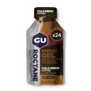 אנרגיית GU רוקטון Ultra Endurance Gel, טבעונית, Gluten-Free, כשרה ותזונה ללא חלב על---Go Sports Nutrition for Running, Biking, Hiking או Skiing, Cold Brew 2X Caffeine (24 Packets)