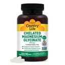 המדינה Life Chelated Magnesium Glycinate 400 מ"ג, 90 טבליות, Gluten חינם, מוסמך טבעוני, מוסמך חלל, non-GMO מאומת