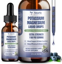 (2 Packs) Potassium Magnesium תוספת נוזל טיפות - 200 מ"ג Potassium & 600 מ"ג מורכב Magnesium Glycinate נוזלי Citrate שמן גבוה Absorption Potasio תמיכה העצם, השרירים, המחוקק Crampsium Glycinate נוזלי Citcinate שמן גבוה Absorption תפוחי אדמה תמיכה העצם, שרירים, שרירים, מחוקק Cramps.