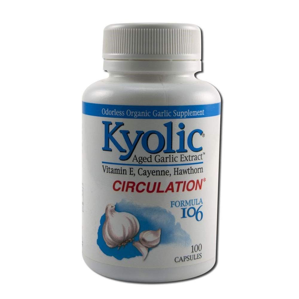 Kyolic - פורמולה 106 גיל Garlic לחלץ עבור Circulation - 3 Pack של 100 קפסולות (300 קפסולות Total)