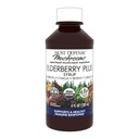 Host Defense Elderberry Plus Syrup - Immune, Respiratory & Lung Support Supplement * - תוסף Mushroom נוזלי עם טורקיה Tail, Reishi, Agarikon & Chaga - 4 floz (12 משרתים)