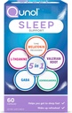 תמיכה בשינה Qunol, 5 ב 1 Non-Habit Forming Sleep Aid, תוספת עם מלטונין 5 מ"ג, Ashwagandha, GABA, Valan Root, L-theanine, 60ct כמוסות