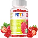 חיות מחמד Purest Glucosamine Chondroitin חניכיים עם MSM & Elderberry תוספת כוח - תמיכה משותפת, תמיכה אנטי-חמצן תמיכה תוספת למבוגרים, גברים ונשים. סטרויברי