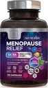 תוספי Menopause לנשים עם Dong Quai, Chaste Berry, Black Cohosh, 8 מיליארד CFU Probiotics - Hot Flash Night Sweats & Menopause הקלה Probiotic עבור Vaginal, Digestive Health - 120 קפסולות