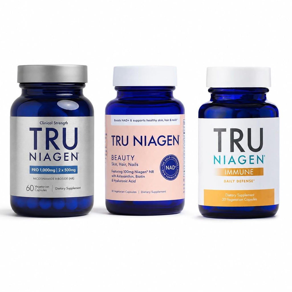 TRU NIAGEN PRO Whole-Body Benefits Bundle | 1,000mg NAD + Beauty + Immune