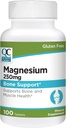 Quality Choice Magnesium Oxide 250 מ"ג טבליות, Gluten Free Dietary מינרלים תוספת עבור שריר הלב, העצם ו- Nerve בריאות תמיכה, 100 Count Bottles