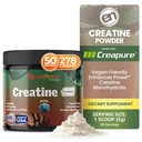 EarthNutri Creatine Monohydrate אבקת - תוסף קריאטין טהור לחוזק שרירים, כוח וביצועים - non-GMO, Sugar-Free, Additive-Free - for Men & Women, Flavored 250g