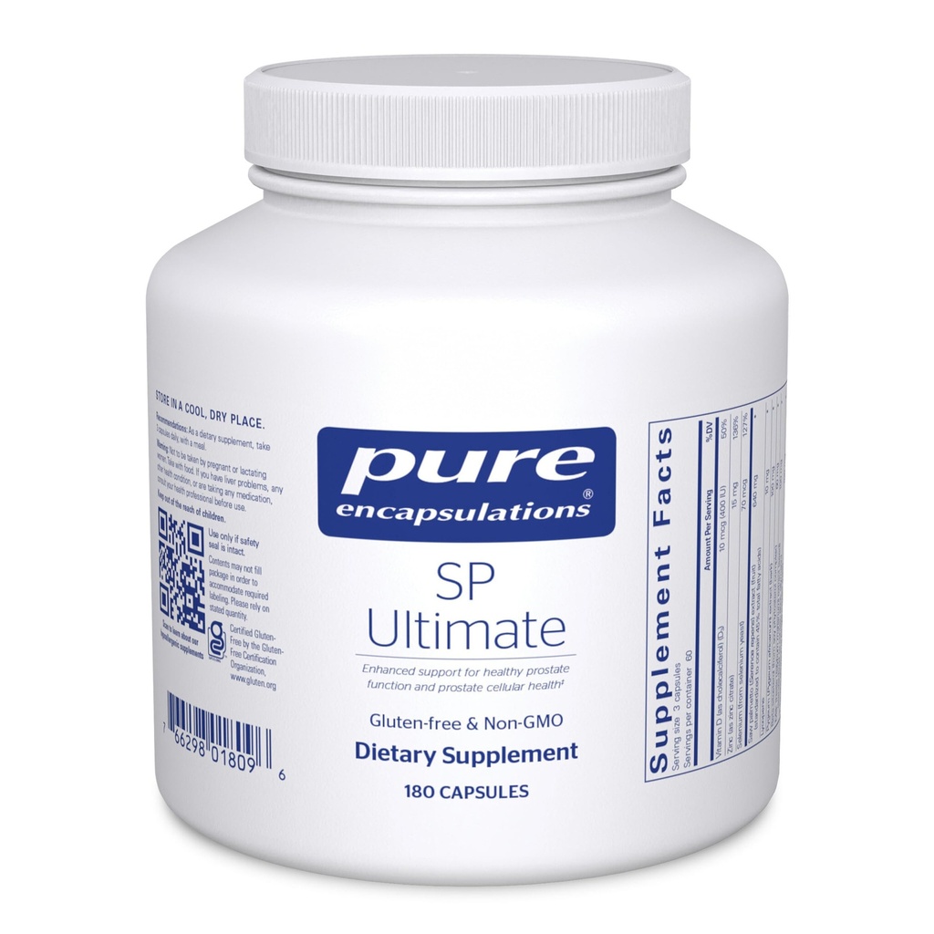 חידושים טהורים SP Ultimate | שיפור התמיכה בפונקציות של Prostate בריא Prostate Health * 180 קפסולות