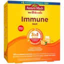 Nature Made Wellblends ImmuneMAX Fizzy Drink Mix, ויטמין C 1500 מ"ג, Zinc 15 מ"ג, ויטמין D3 1000 IU (25 mcg), בתוספת ויטמין B ו- Electrolytes hydrotion Band, 30 Stick Packs