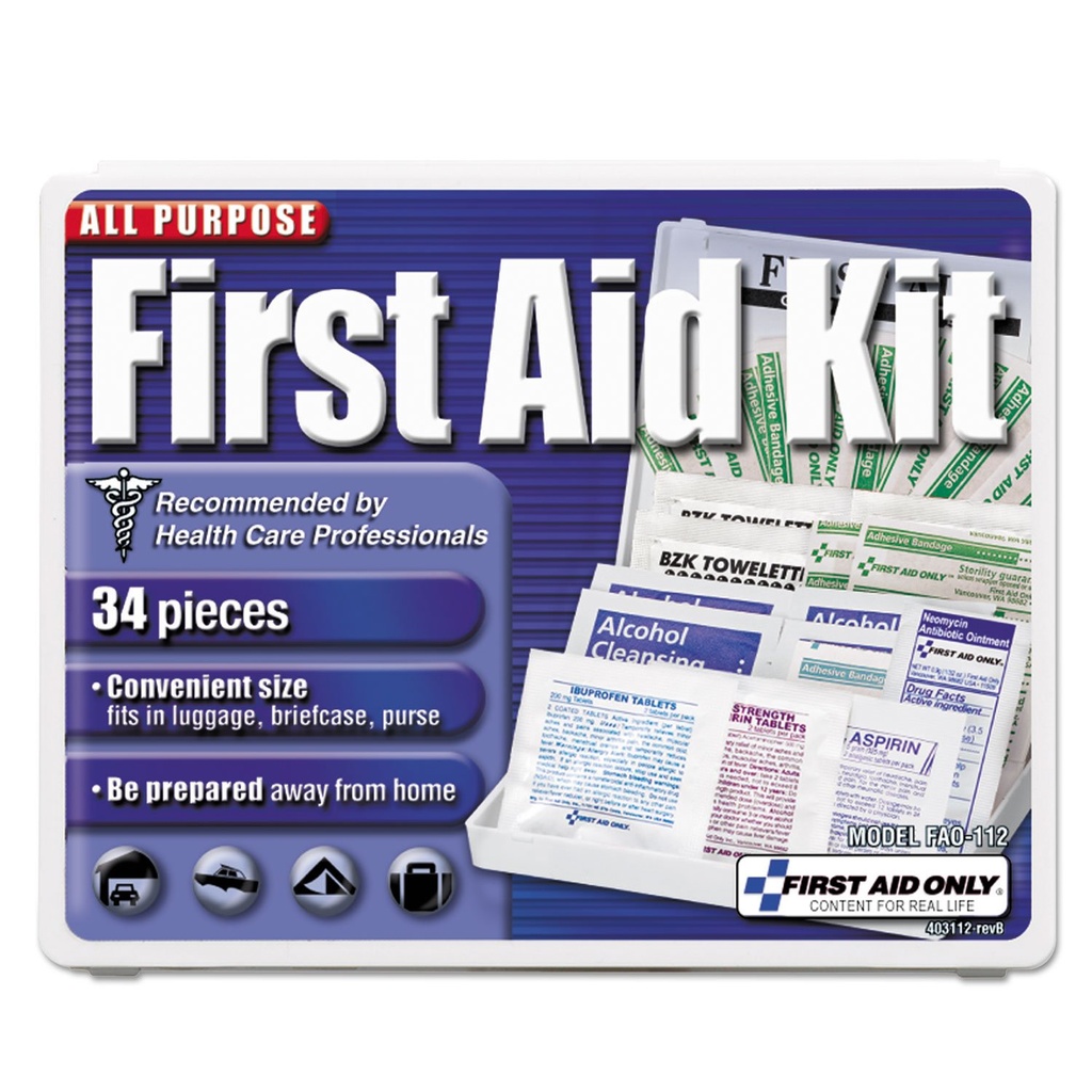 First Aid Only All-Purpose 34 Piece First Aid Kit