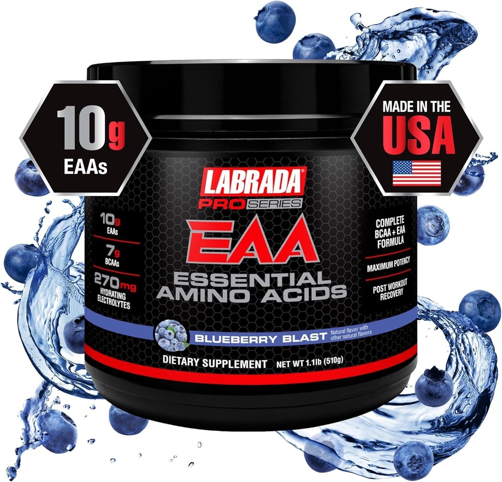 Pro Series EAA מקסימום Potency מוחלט Amino Acid hydroting פורמולה עם 10g EAAs 7g BCAAs ו 270 מ"ג הידוק אלקרוליט התאוששות וביצועים (Blueberry Blast)