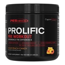 PEScience Prolific Pre Workout אבקת עבור גברים ונשים עם L-Citrulline Nitric Oxide Booster, אבקת אנרגיה & Nootropic עבור Focus - Preworkout ללא Betaine - 40 Scoops, Sour Peach Candy