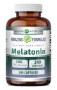 פורמולה מדהימה Melatonin תוסף | 5 Mg Per Serve | 240 קפסולות | Non-GMO | Gluten Free | Made in USA