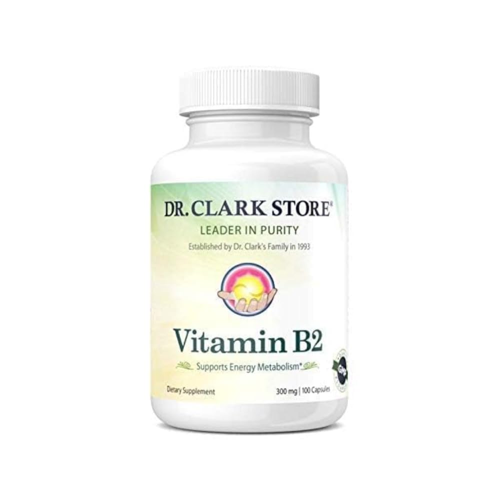 Dr. Clark ויטמין B2 תוסף, 300mg, 100 Gelatin קפסולות