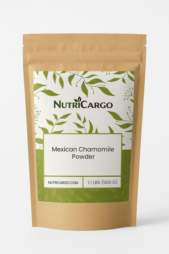 NutriCargo Chamomile Extract Powder 4:1 (Matricaria chamomilla) 1.1 lbs / 500g Bulk — Mexican Chamomile for Teas, Baking & DIY Blends