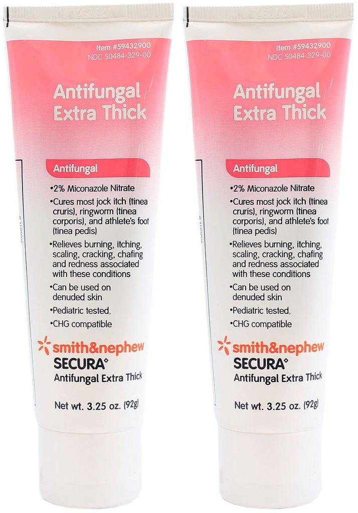 Secura Extra Thick Medicated Cream, 3.25 oz Tube (Pack of 2)