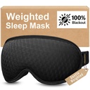 Weighted Sleep Mask, 3D Blackout Eye Mask, Deep Cups, Black
