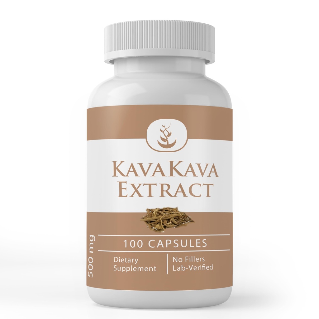 ייצור Kava Kava Kava, (100 קפסולות), no Additives Or Fillers, Lab מאומת