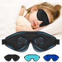 Coume Sleep Mask for Kids 3D Light Block Sleeping Blindfold Memory Foam Contoured Eye Mask with Adjustable Strap Zero Pressure Eye Cover for Boys Girls for Travel Home Office Meditation(Black)