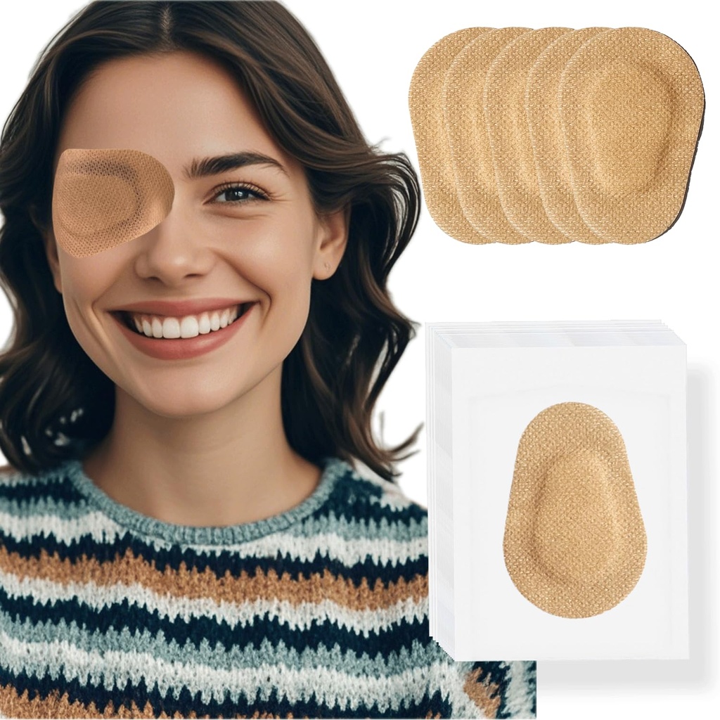 20 Pcs Adhesive Eye Patches for Adults, Medical Eye Patch for Amblyopia