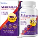 300 מיליארד AFU Akkermansia Probiotic | GLP-1 תוספת לנשים וגברים, Akkermansia Muciniphila עבור GLP-1, Digestive, Gut, Immune, Enhances Gutive Lining פונקציה, Akka Superbiotics - 60 Capss Capsstining הפונקציה, 60 Capstosto