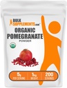 BulkSupplements.com אורגני אבקת Pomegranate - תוסף Pomegranate לתמיכה ב- Immune, Herbal Supplement - Gluten Free, 5g לשרת, 1kg (2.2 lbs) (Pack of 1)