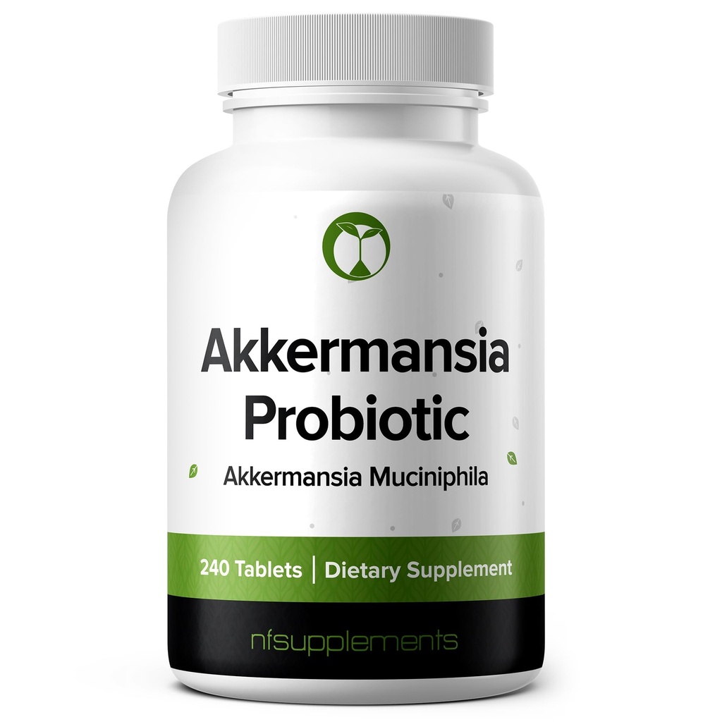 Akkermansia Muciniphila פרוביוטיקה 240 טבליות 100 מיליון AFU Probiotics עבור גברים ונשים תומכים Intestinal Digestive & Gut Health (240, Akkermansia Muciniphila)