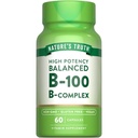 אמת ויטמין B Complex | 60 קפסולות | High Potency B-100 | Non-GMO & Gluten Free Supplement