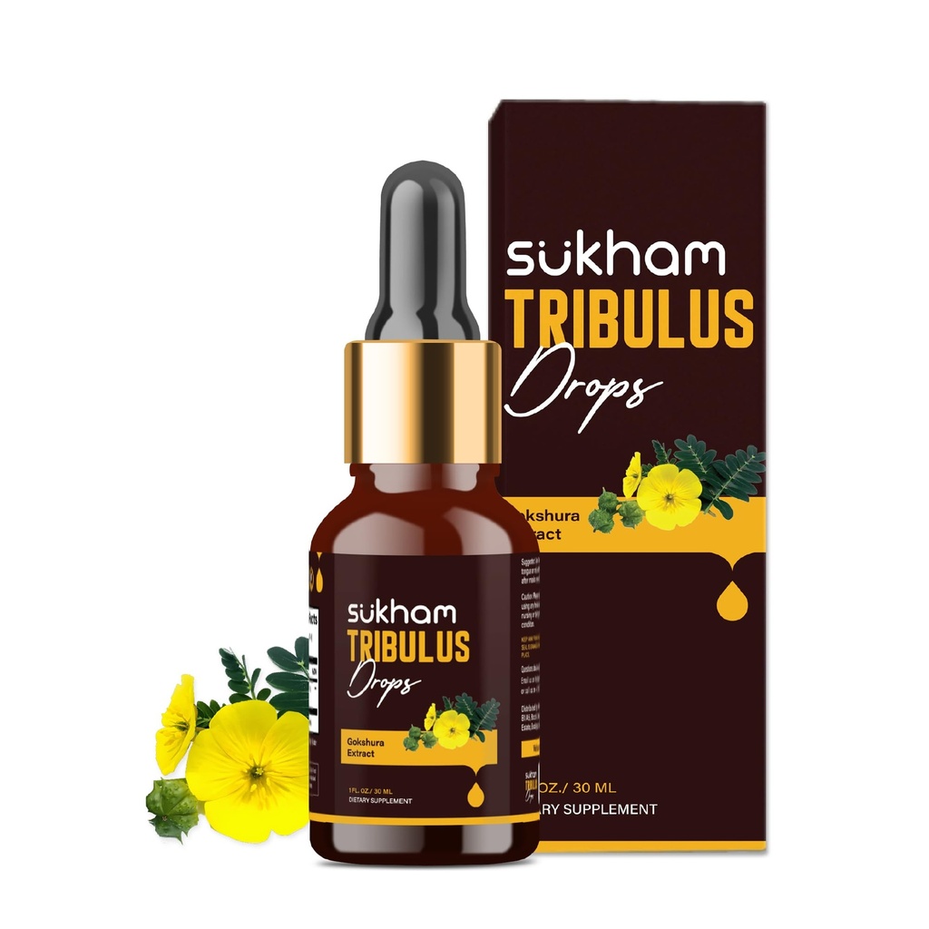Tribulus Terrestris Liquid Drops TTT-120 Tribulus Extracted | 3rd Party Lab Tested | for Recovery & Performance- 1 FL.OZ (40 משרתים) עם Saponins & Flavonoids, ריכוז נוזלים ללא אלכוהול