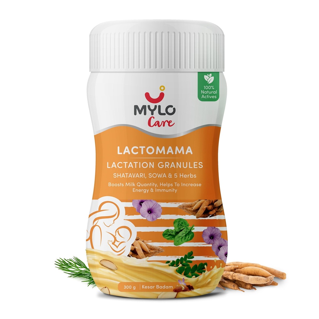 Mylo Lactomama Lactation Granules (Kesar Badam Flavour, 300 g (Pack of 1))