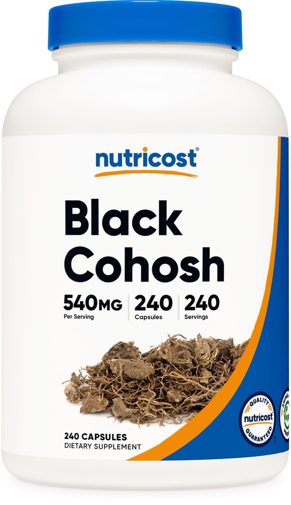Accost Black Cohosh 540 מ"ג, 240 קפסולות - non-GMO, Gluten Free