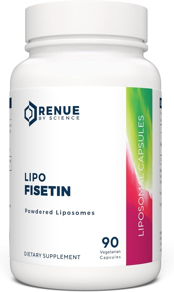 Renue by Science Fisetin | 90 תוסף Liposomal Fisetin - 150 מ"ג Fisetin לכל משרת | תוספי Senolytic