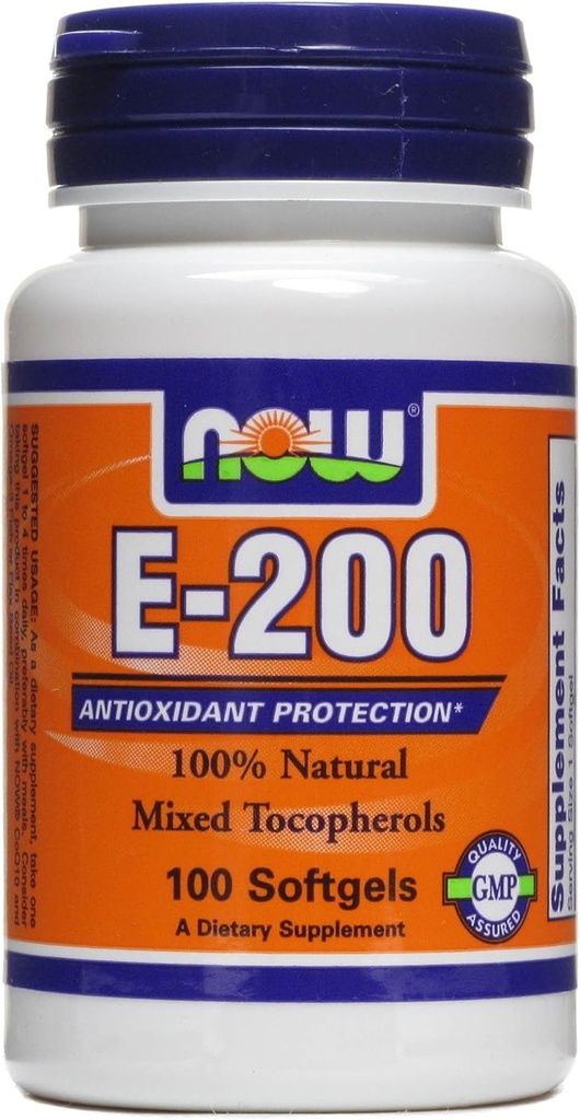 ויטמין E-200 IU 100 Softgels (Pack of 2)