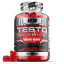 Iron Labs Nutrition Testo Gummies for Men (60 מסטיקנים) - כוח גבוה Booster עבור גברים - מעורב ברי פלאפור - תכונות Maca, גינזנג, Zinc ו Selenium - סוכר חינם & טבעוני מתאים מתאים