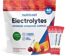 תרכובת אלקטרוליטים תזונתיים, פירות Punch Flavored, 40 Stickpacks - Advanced hydrotion Complex
