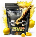 Creatine Monohydrate Gummies - גידול שרירים, ביצועים, סיום - 5 Gram Creatine לשרת - טבעוני, non-GMO, Gluten-Free, Made in USA - 90ct - Lemon Flavor