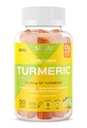 SUKU Turmeric Curcumin סוכר חניכיים עם 1003 מ"ג של Turmeric - Black Pepper Protects Liver, משפר את Digest, Inflammation Response & Joint Health - לימון Lime Flavour (50 חניכיים)