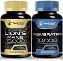 OD LABSRX Resveratrol קפסולות 10000 - Lions Mane תוספי קפסולות