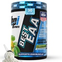 אבקת BPI Sports Essential Amino Acids EAA - טרום, Intra & Post Workout drink - אבקת BCAA עבור גברים ונשים, EAA + BCAA + הידרה. נוסחה מתקדמת עם 10g של EAA. (Sour Power)